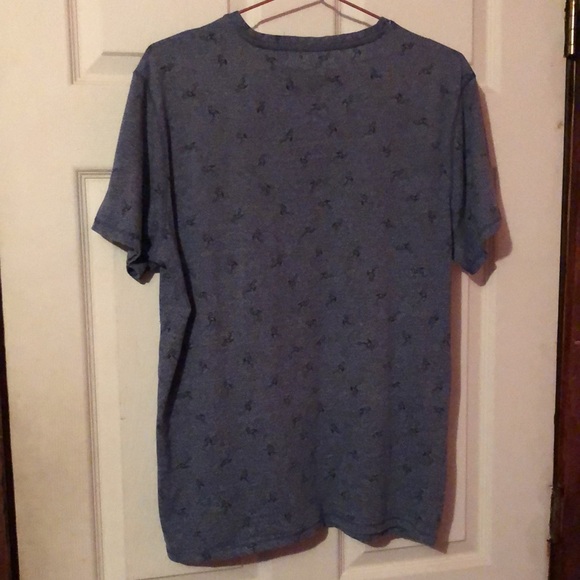 Michael Brandon Blue Flamingo Print T-Shirt Mens Large L - Picture 6 of 12